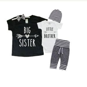Big sister/little brother matching set